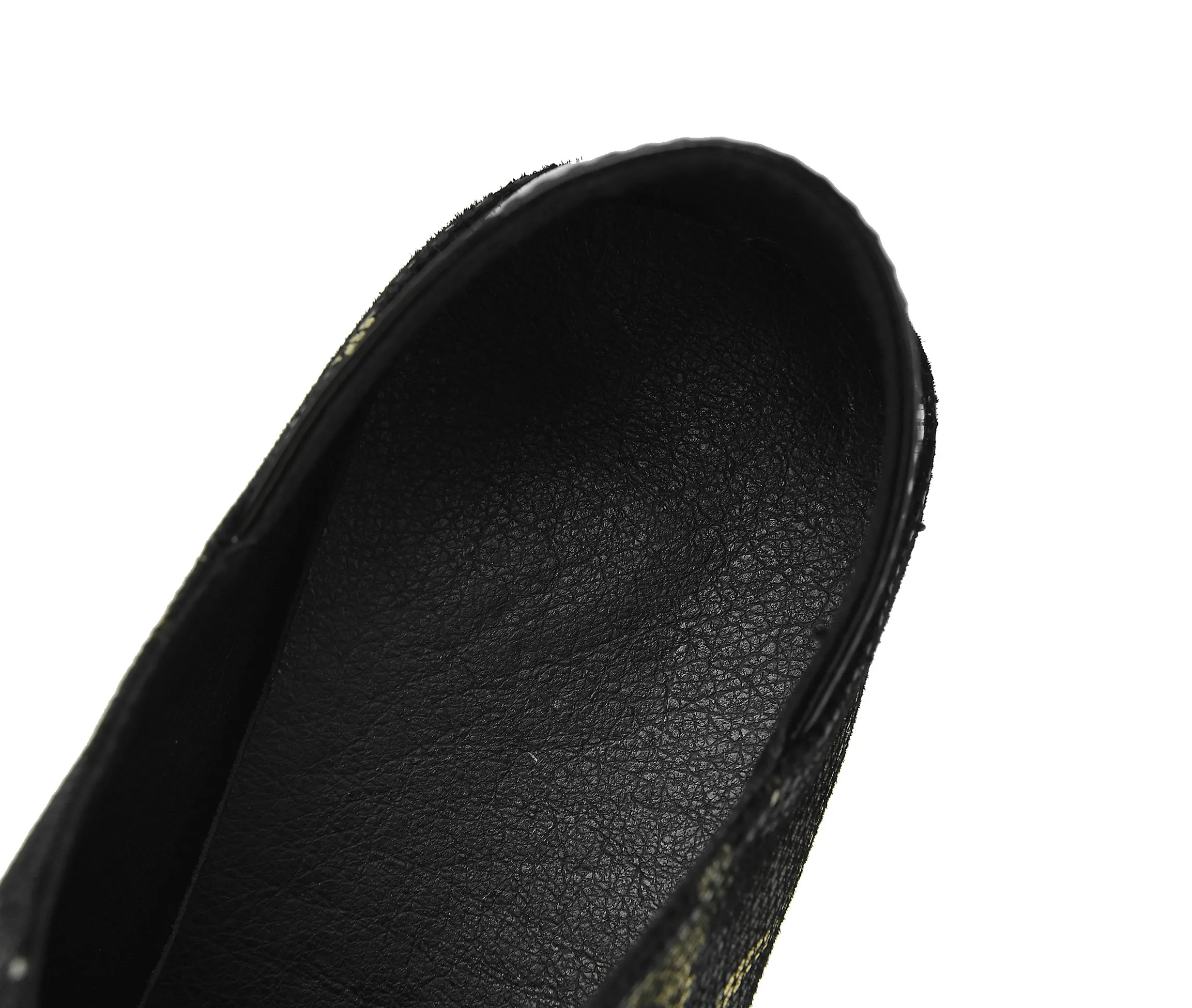 TinaCus Women's Pointed Toe Genuine Leather Handmade Front Zipper Low Chunky Heels Stylish Pumps Shoes