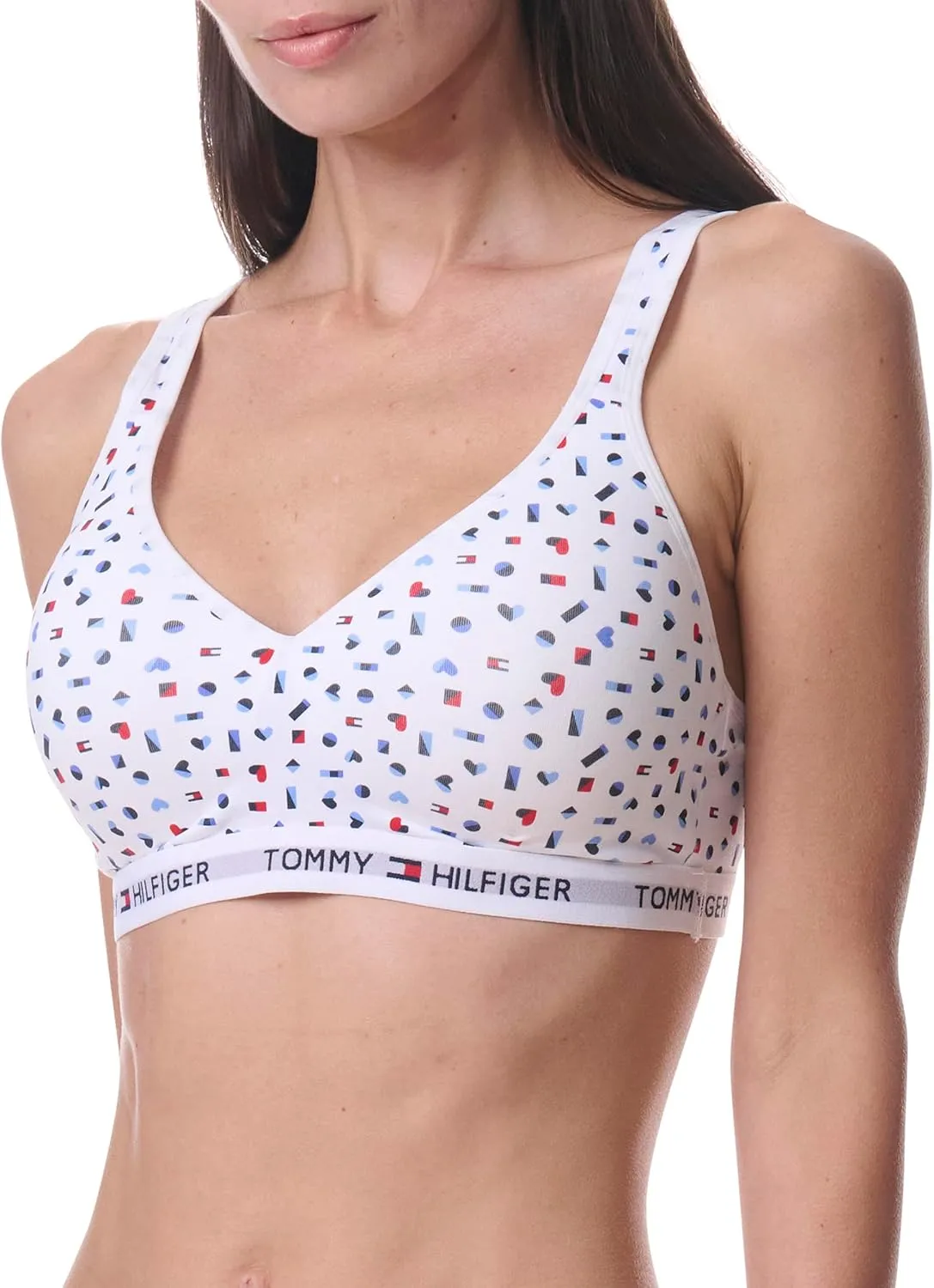 Tommy Hilfiger Women's Light Lift Classic Cotton Bralette Bra