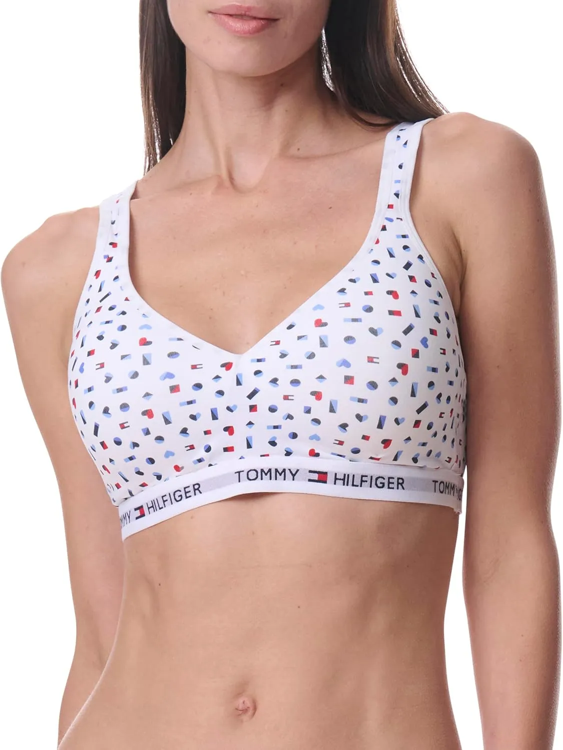 Tommy Hilfiger Women's Light Lift Classic Cotton Bralette Bra