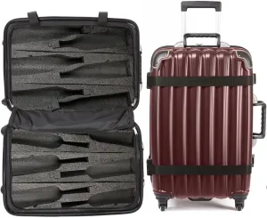 VinGardeValise Grande Wine Suitcase  12-Bottle Travel Luggage, TSA-Approved, Durable Hard Shell, Shockproof Foam, Secure Bottle Protection for Enthusiasts & Collectors
