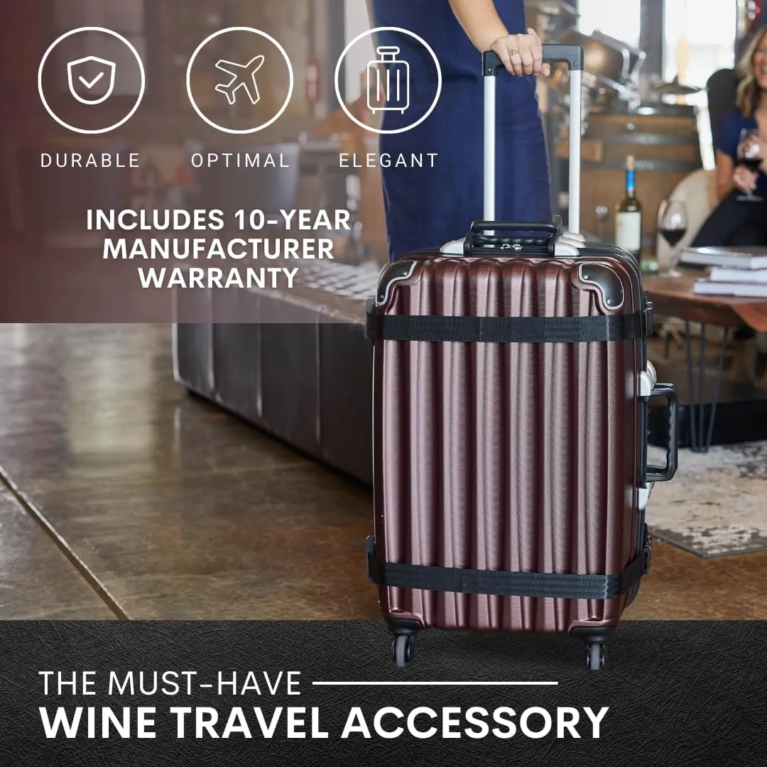 VinGardeValise Grande Wine Suitcase  12-Bottle Travel Luggage, TSA-Approved, Durable Hard Shell, Shockproof Foam, Secure Bottle Protection for Enthusiasts & Collectors