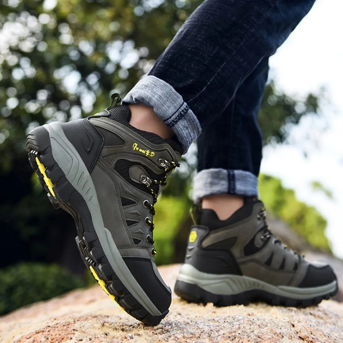 Waterproof Walking Shoes Mens Womens Trainers for Outdoor Hiking Trail Running Trekking Climbing, Shoes