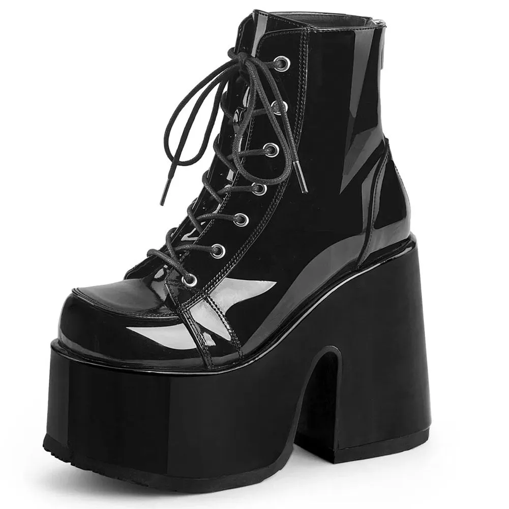 Wenkouban Big Size 35-43 Brand New Ladies High Platform Sandals Ankle Strap Thick High Heels Women's Sandals Gothic Cosplay Shoes Woman