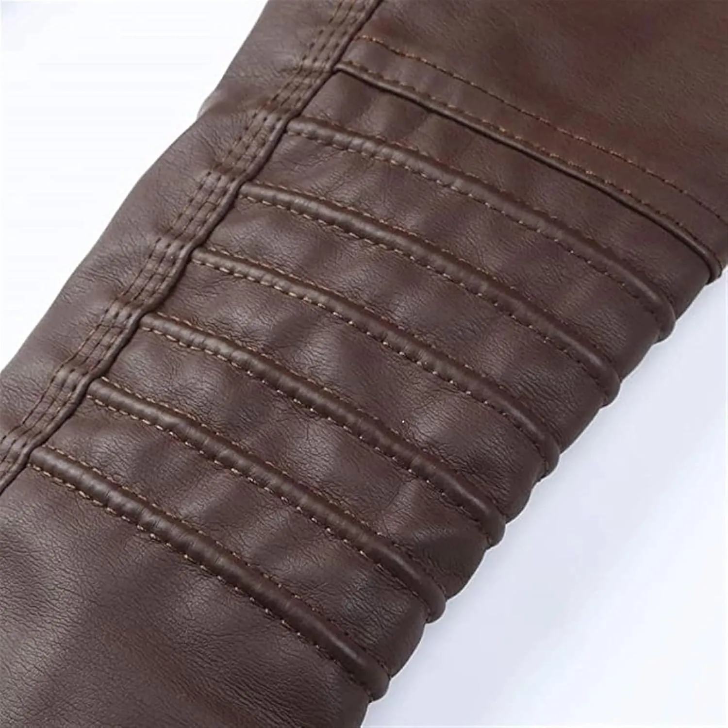 Women's Faux Leather Jacket, Zip Up Motorcycle Short PU Moto Biker Outwear Fitted Slim Coat