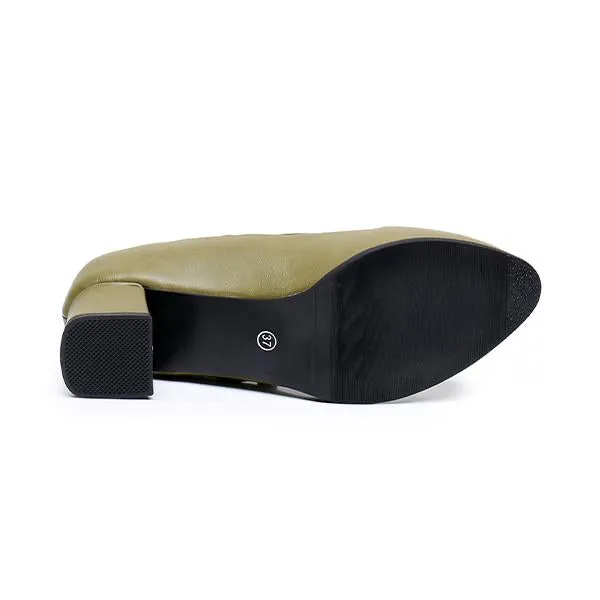 Women's Stylish Simple Double-Layer Buckle Pumps 98642523S