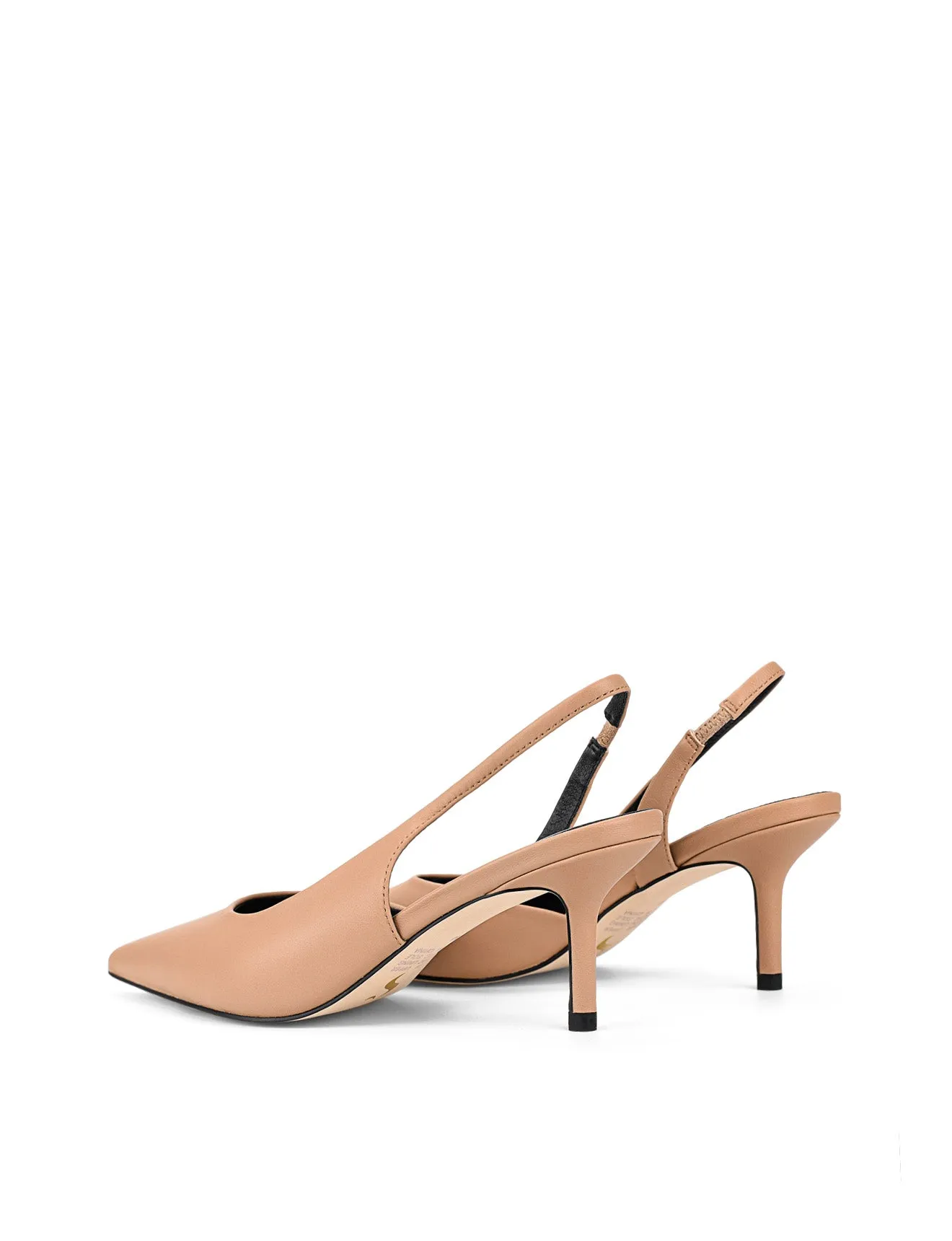Yoselyn Dorsay Slingbacks - Almond Tan Leather
