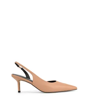 Yoselyn Dorsay Slingbacks - Almond Tan Leather