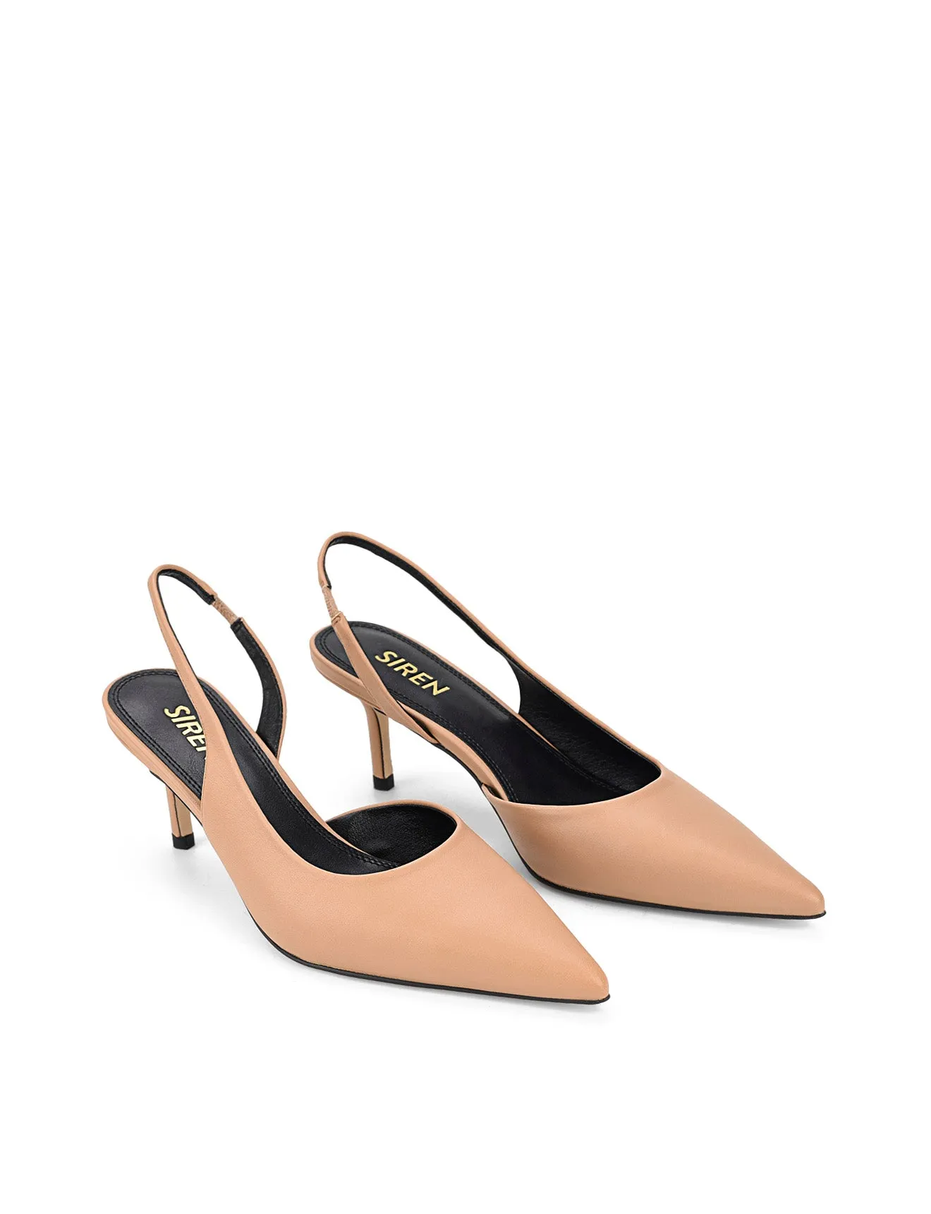 Yoselyn Dorsay Slingbacks - Almond Tan Leather